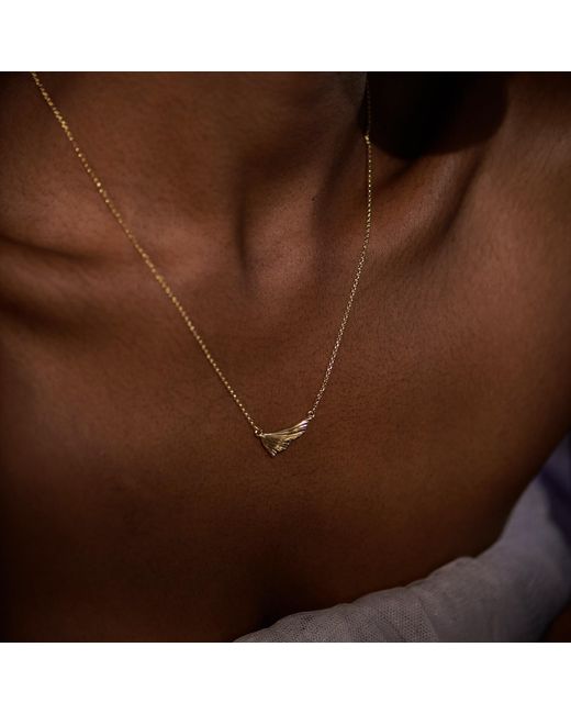 Janus Edinburgh Metallic Selkie Fish Fin Mini Vermeil Necklace
