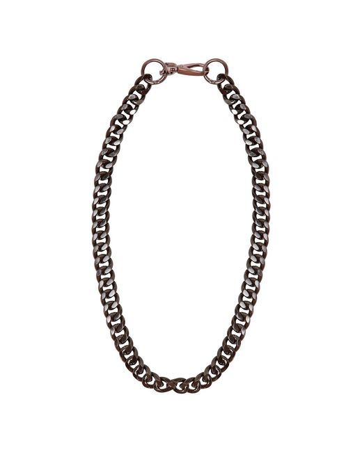 Sylvia Piechulla Metallic Chunky 3-Tier Aluminium Metal Chain Necklace