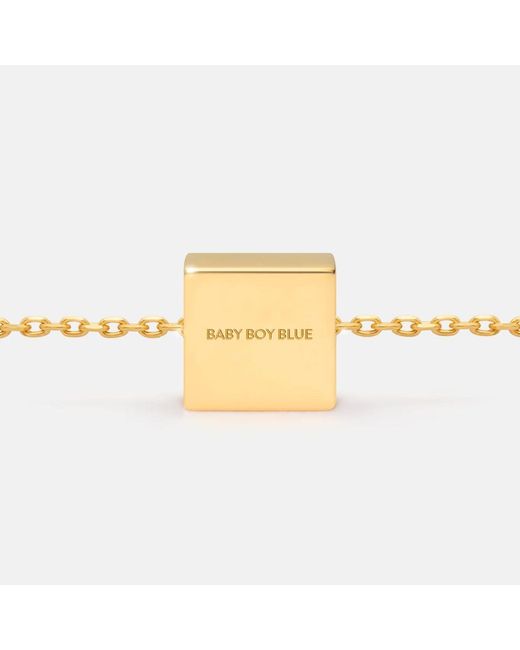 Kouree Metallic 'Baby Boy' Necklace Pendant Charm