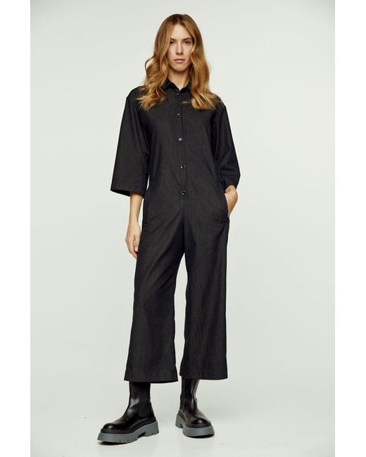Conquista Blue Dark Denim Jumpsuit