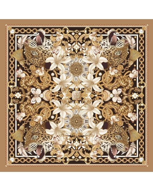Emily Carter Metallic Neutrals The Leopard & Lily Neckerchief