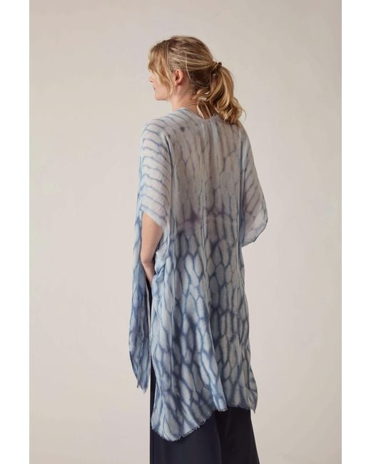 James Lakeland Blue Shibori Print Kaftan