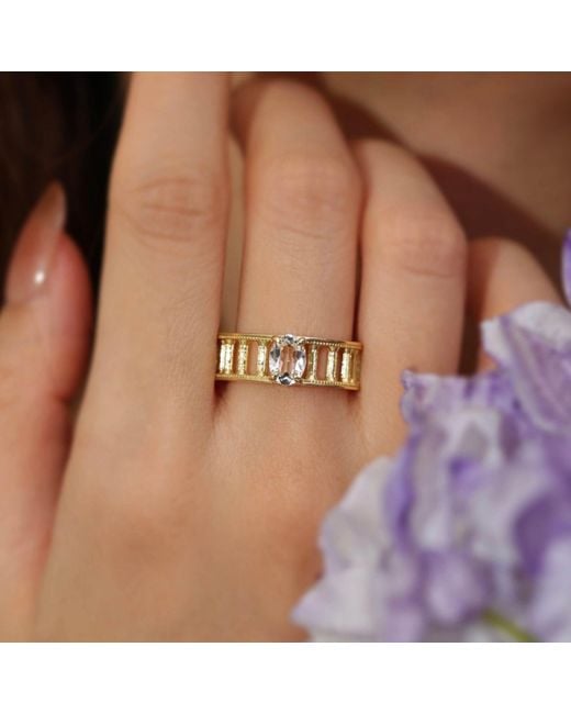 Azura Jewelry New York Metallic Ring Of The Parthenon Sunrise Version Vermeil