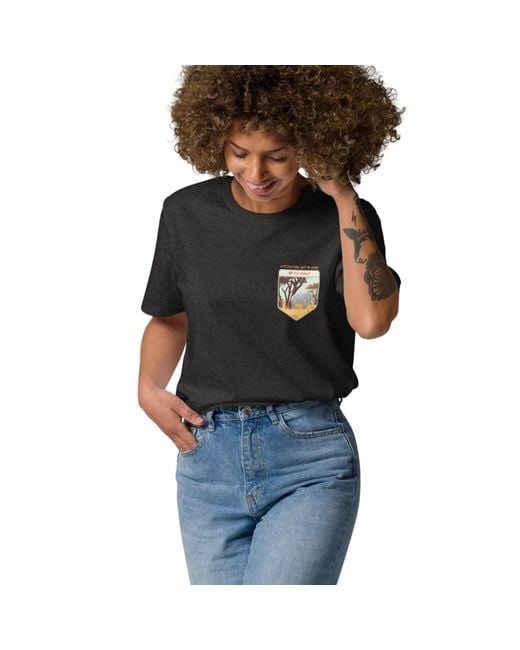 Anchor and Crew Black Heather Think Ocean Elephant Love The Planet Organic Cotton T-Shirt