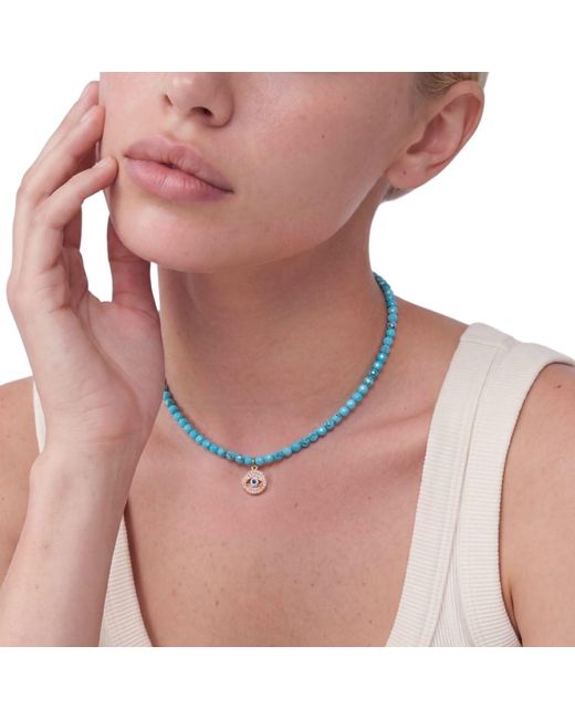 Nialaya Blue Evil Eye Choker