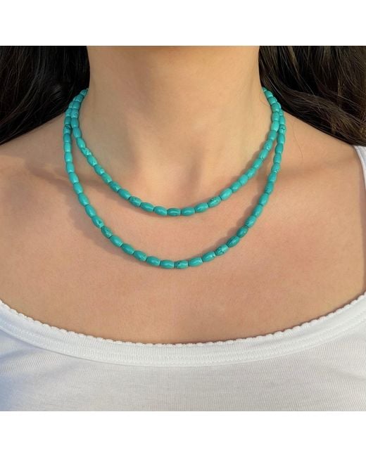 Leni James Blue The Marbella Necklace