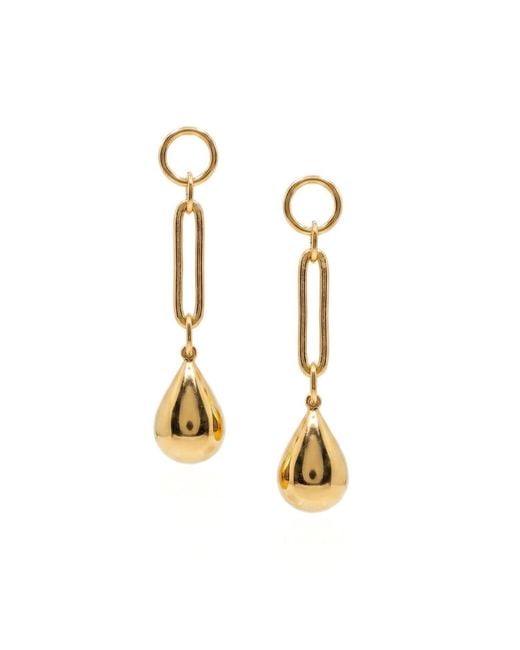 Jaredjamin Metallic Aura Teardrop Link Earrings
