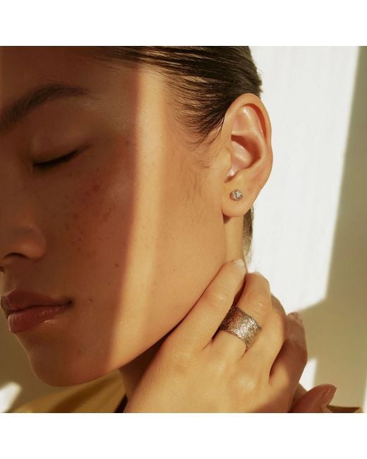 EVA REMENYI Metallic Archaic Stud Earrings