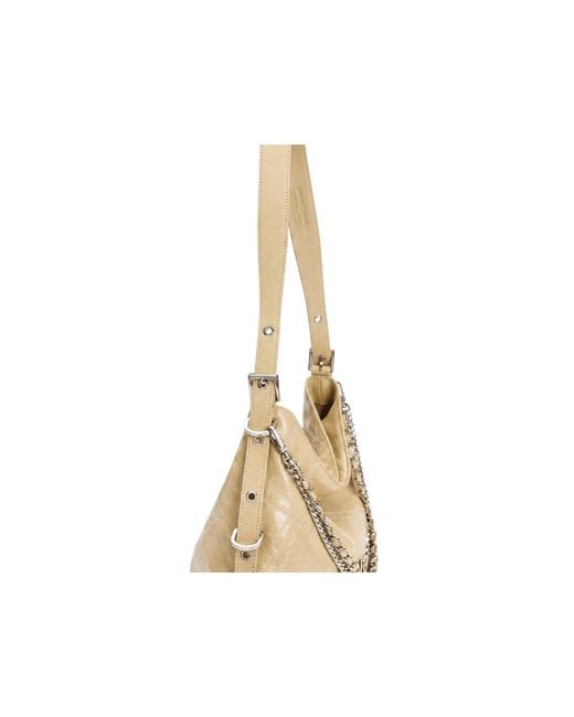 Orange Cube Metallic Metropolitan Chain Hobo