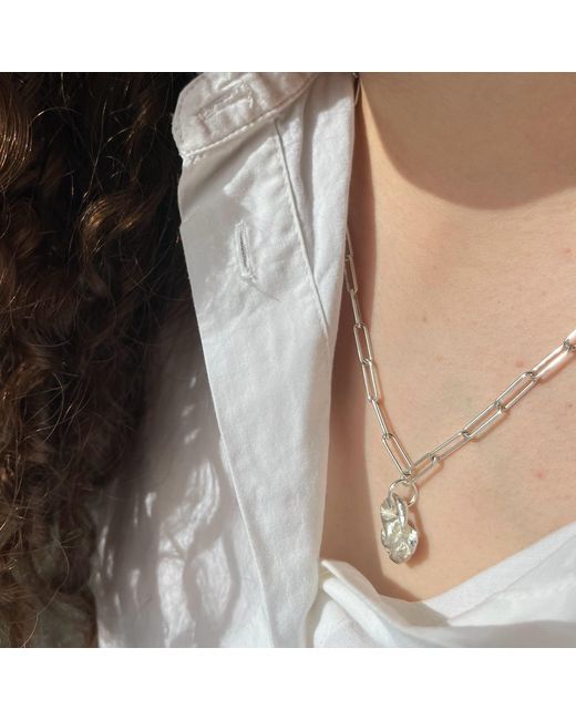 Bio-Trimmings Metallic Carrara Necklace & Earrings Set