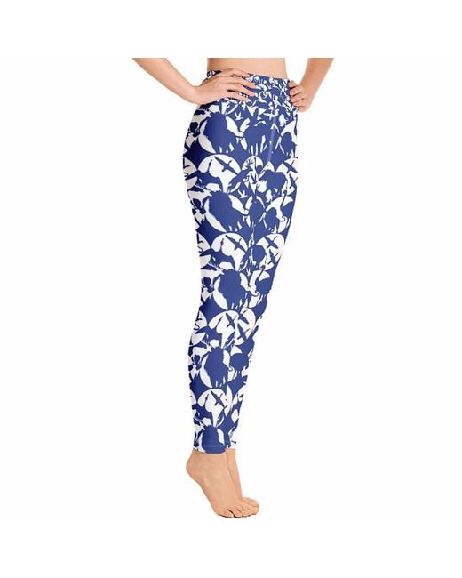 Jessie Zhao New York Blue High Waist Yoga Leggings