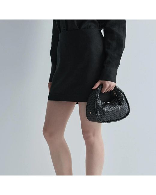 Sd Collection Black Joli Leather Mini Bag