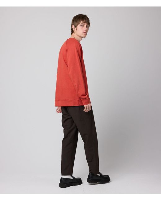Known Supply Red Pocket Crewneck Sweatshirt