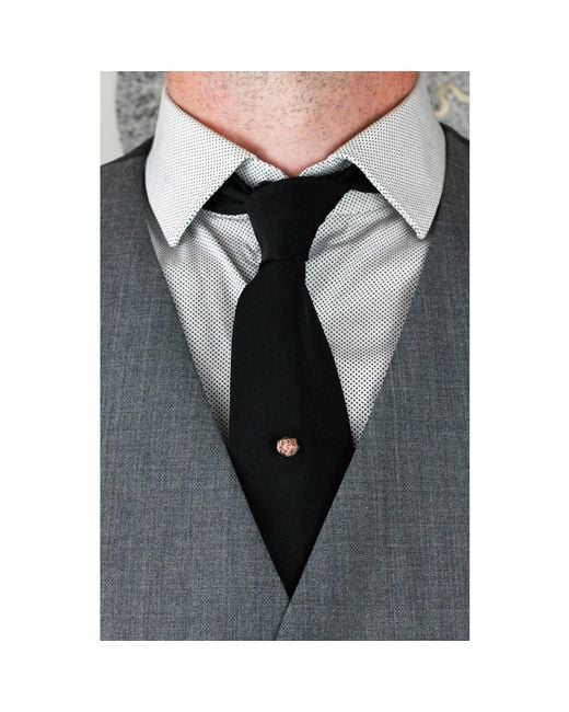 Lee Renee Multicolor Rose Lapel Pin Silver for men