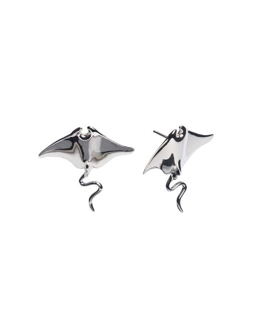 Luna Delphine Metallic Manta Studs