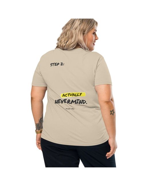 Anchor and Crew Natural Neutrals Desert Dust Actually Nevermind Annotations Organic Cotton T-Shirt