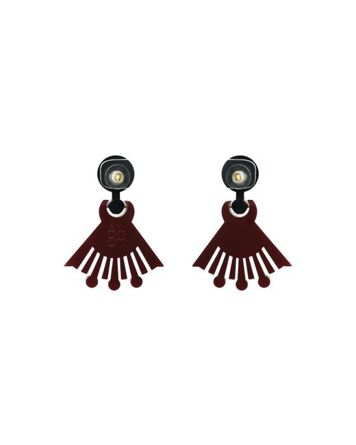 Gissa Bicalho Yellow Handmad Acrylic Earring Araça Mustard