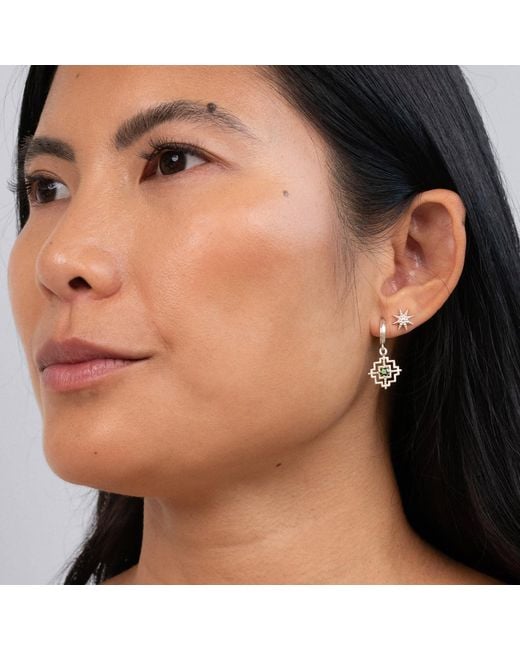 Zoe & Morgan Metallic Morning Star Stud Earrings