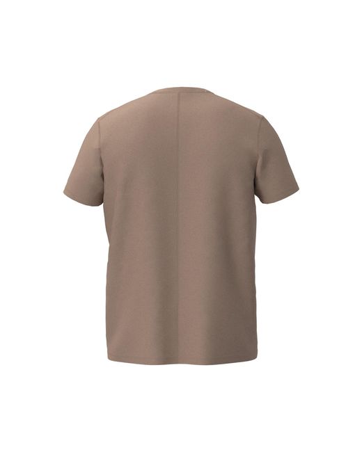 Aora Athletics Brown Ultra-Light Eco-Friendly Mesh Tee For – Lightweight Breathable Quick-Dry Sustainable Athletic Top for men