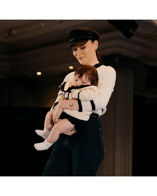 Chanel Joan Elkayam Black Plait Trim Baker Boy Hat