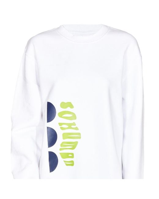 SOHUMAN White Aliu Organic Cotton Sweatshirt