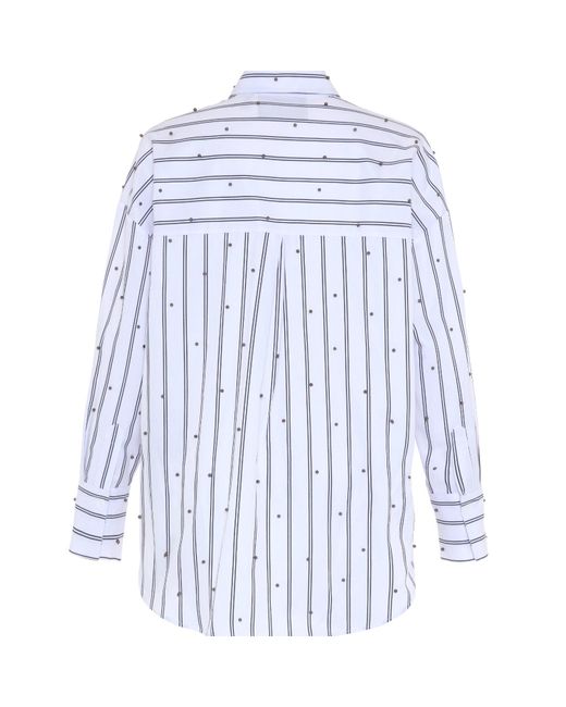 Theo the Label Blue Echo Pearly Shirt