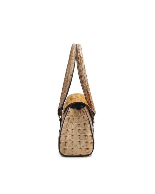 Mkf Collection - J'omor Metallic Liviana Croc-Embossed Elongated Shoulder Bag