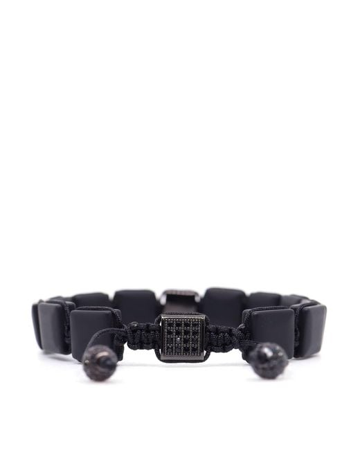 Shar Oke Blue Matte Onyx Square Bracelet for men