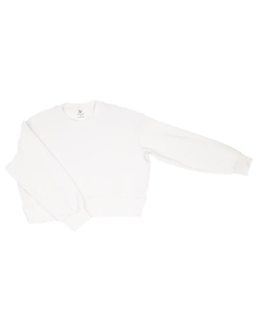 On/Off Essentials White The Solace Crew Neck Pullover