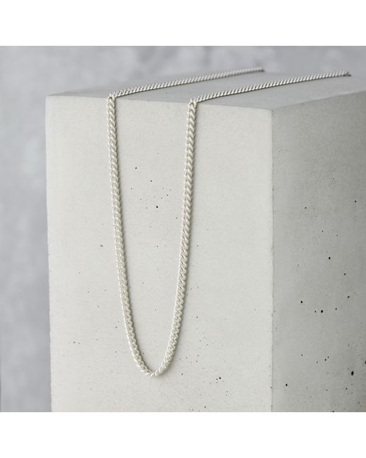 Posh Totty Designs Metallic Mens Sterling Silver Curb Chain for men