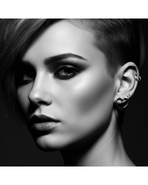 Tg-Jewellery by Tamara Gervasio Metallic Heart Stud Earrings – Sterling