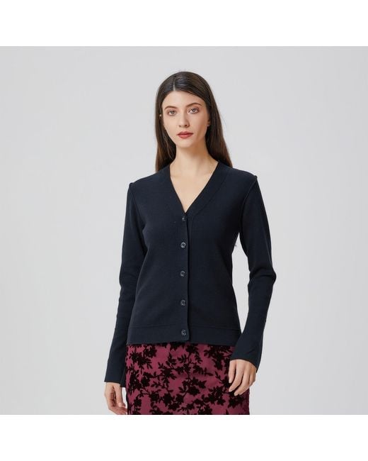 Smart and Joy Black V Neckline Cardigan