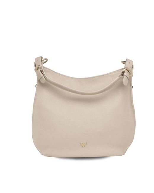 Apatchy London White Neutrals The Harriet Stone Leather Bag