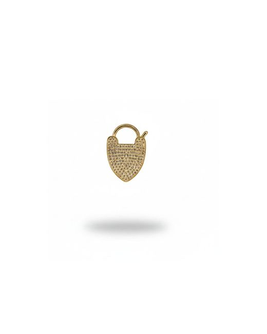 Jaredjamin White Pavé Padlock Clasp