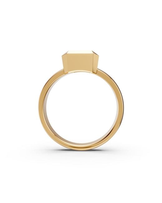 Aya Fine Jewelry Metallic Radiant Cut Lab Grown Diamond Solitaire Ring