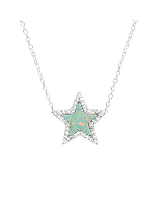 KAMARIA Metallic Opal Star Necklace