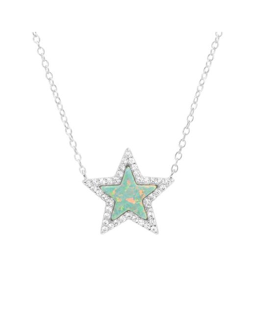 KAMARIA Metallic Opal Star Necklace