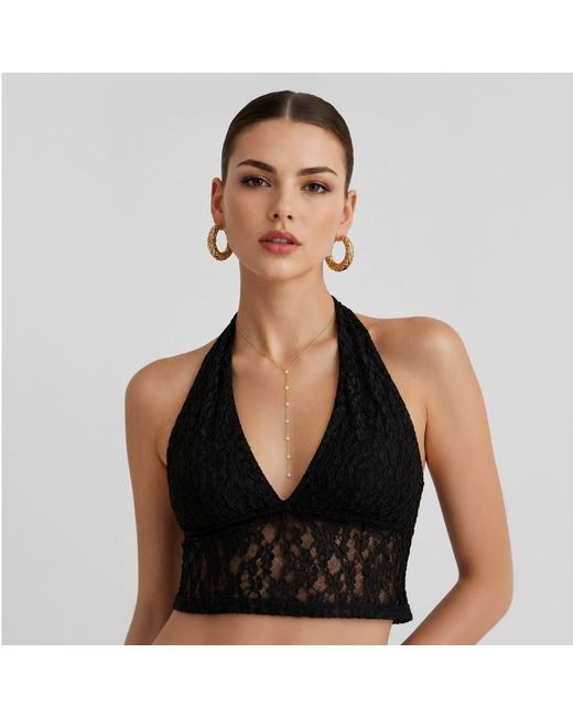 Decolet the label Metallic Celeste Lariat Drop Necklace