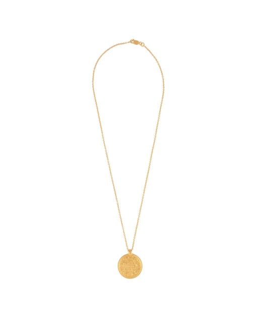 Opium Jewels Metallic Vintage Rupee Coin Chain Necklace