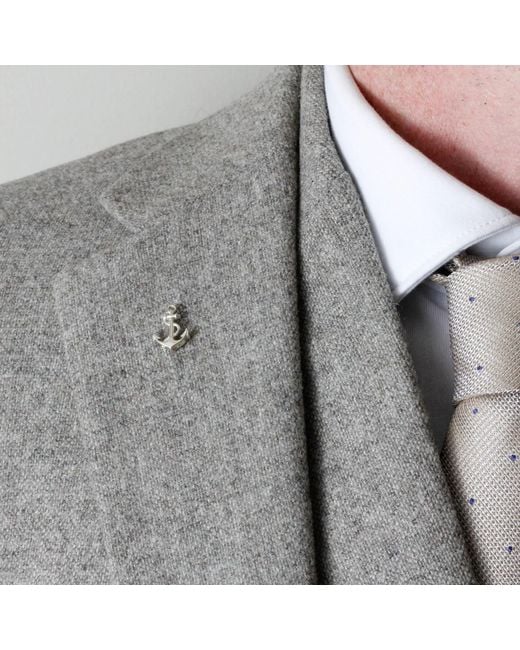 Lee Renee Metallic Anchor Lapel Pin for men