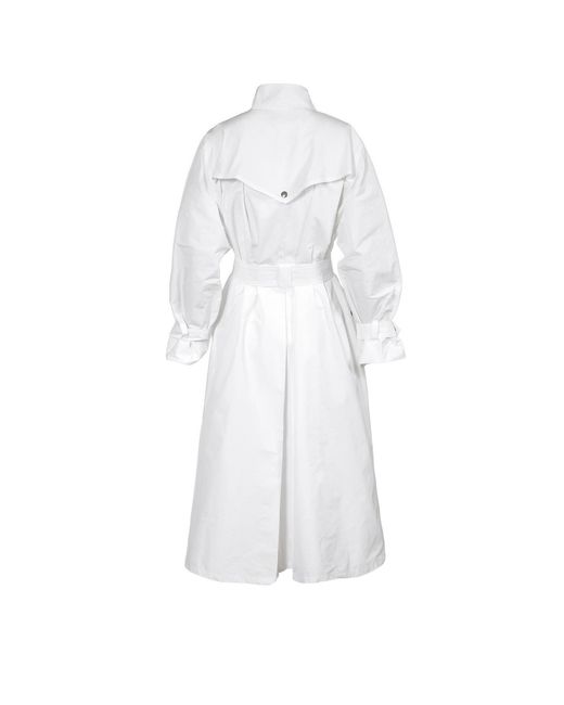 AGGI by HALEWSKI Vanda White Milk Trench Coat