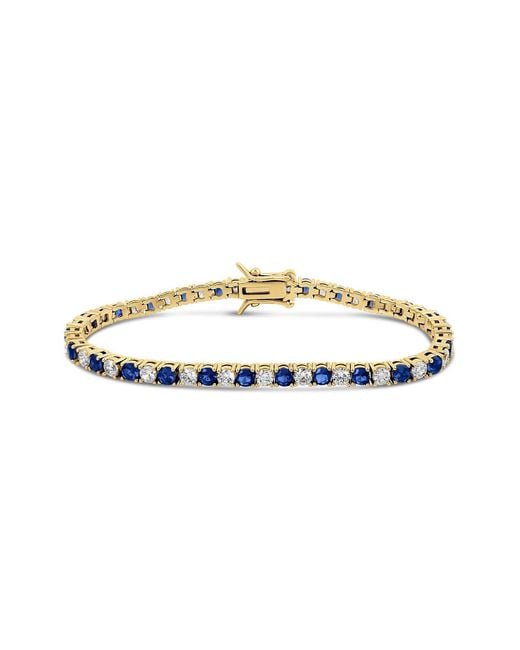 SHYMI Metallic Alternating Color Tennis Bracelet