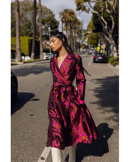 Andreeva Red Raspberry Marilyn Coat