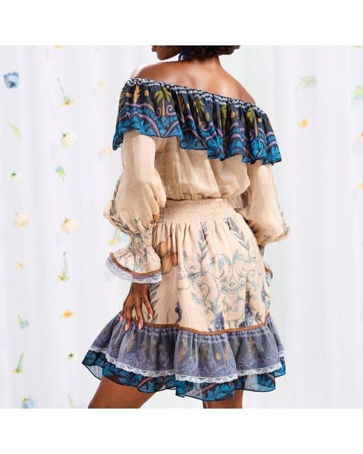 GLAM ON YOU Blue Neutrals Daphne Dress Short
