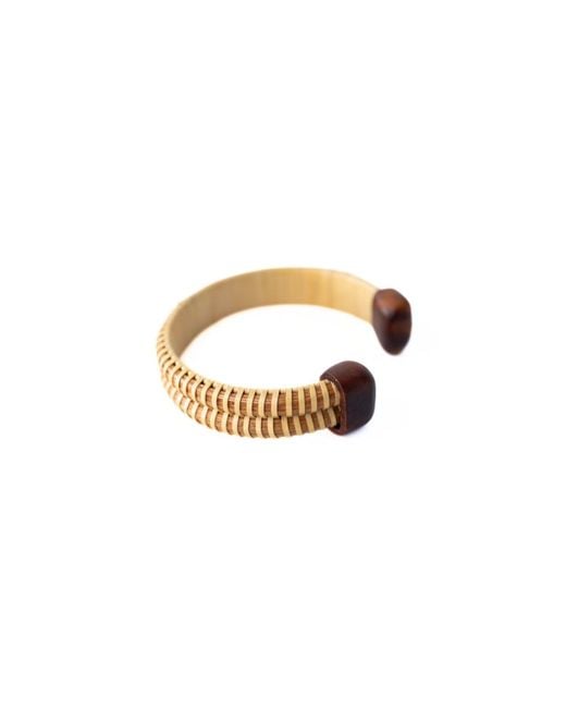 Whale Tail Weaving Metallic Neutrals The Wooden Whaler's Girlfriend Cuff