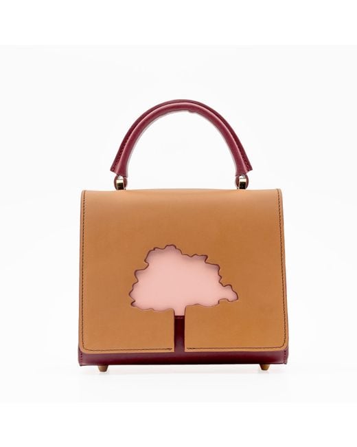 Absurde Pink Neutrals One Way Small Leather Shoulder Bag