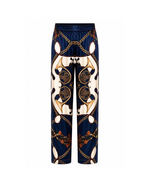 Hustle Blue Music Is The Answer Satin-Pants for men