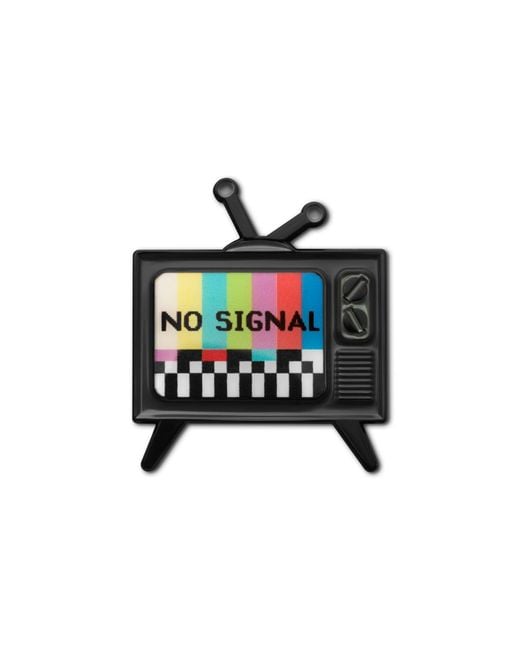 Make Heads Turn Black Enamel Pin No Signal Tv