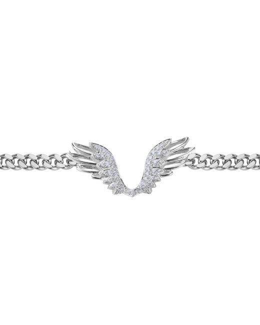 BLOOMTINE | Earth Angel HQ Metallic Archangel Halo Wings Premium Sterling Choker