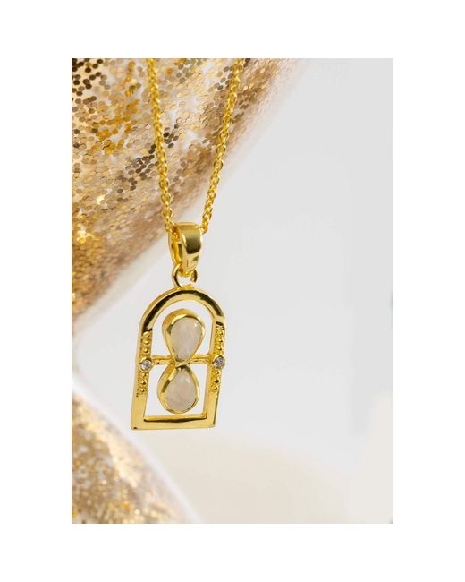 Lavani Jewels Metallic Goldplated The Hourglass Necklace